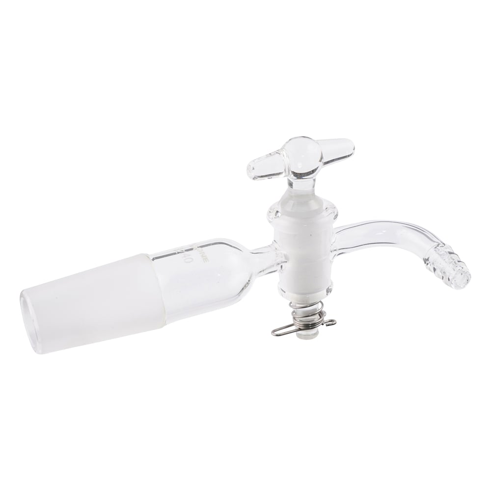 アズワン 排気管 曲管 ガラスコック VCG2440 1個(ご注文単位1個)【直送品】