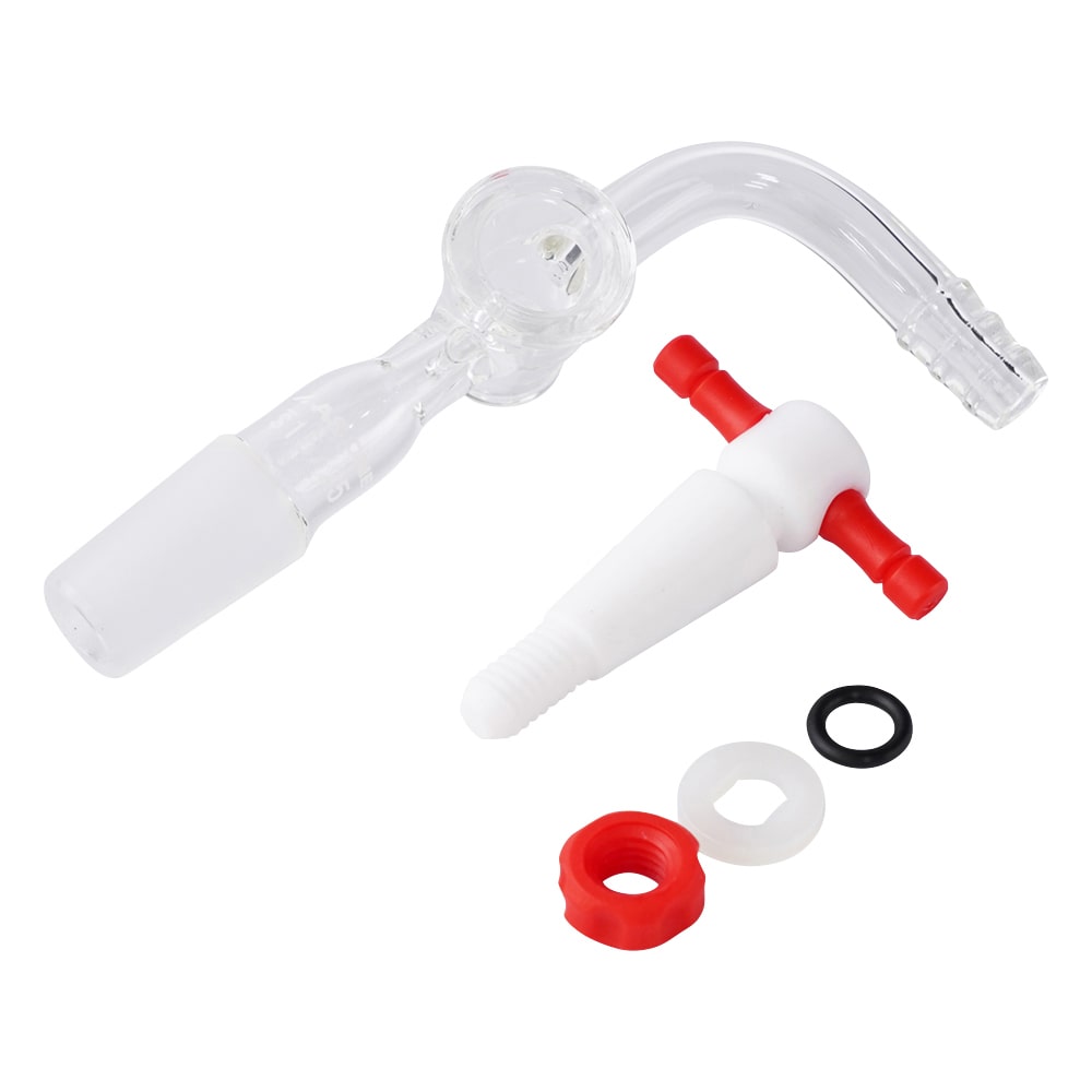 アズワン 排気管 曲管 PTFEコック VCF1525 1個(ご注文単位1個)【直送品】