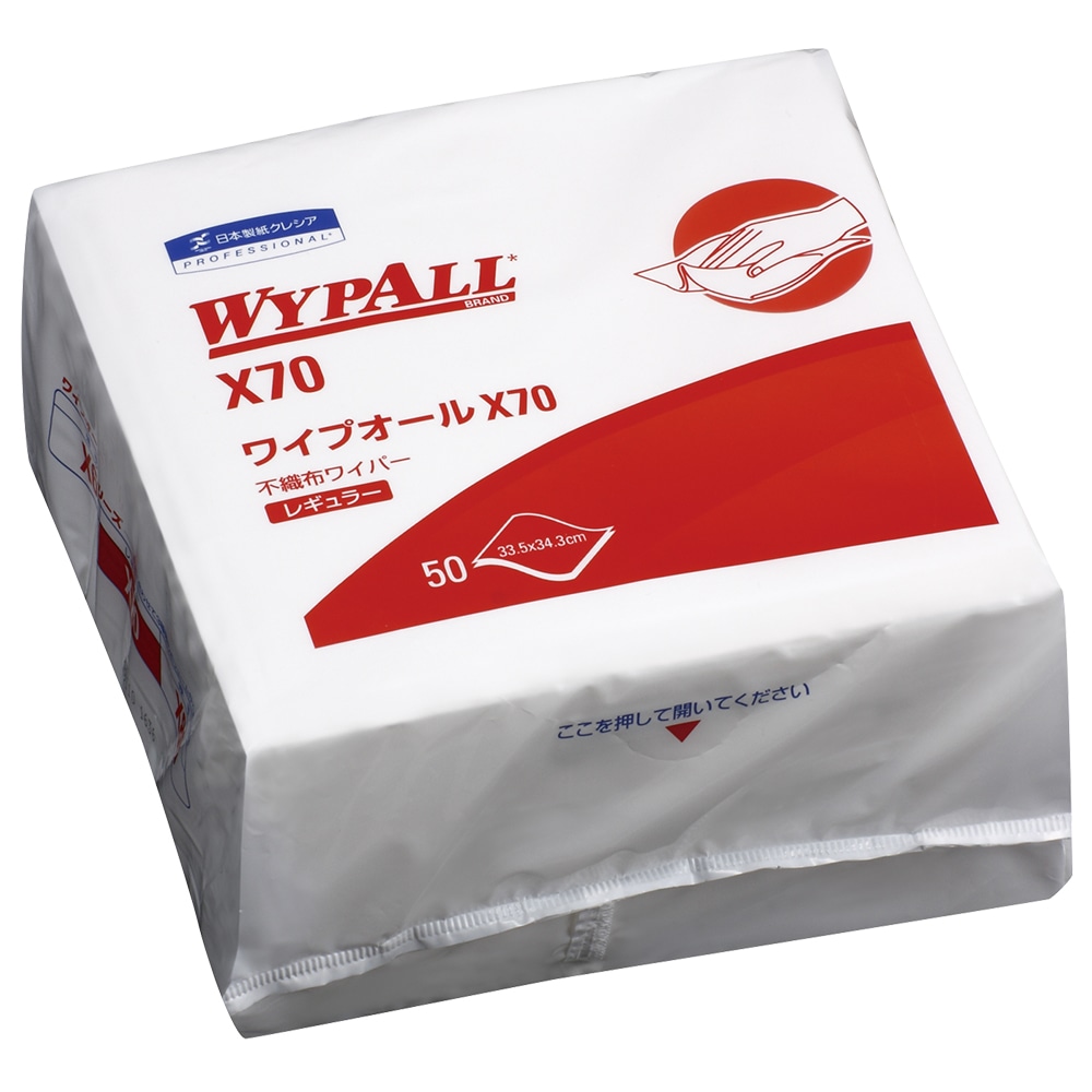 クレシア ワイプオール 4つ折り 335×343mm 1袋(50枚入) 60570 1袋(ご注文単位1袋)【直送品】