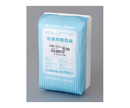 ハクゾウメディカル 脱脂綿500g　1230010 1袋（ご注文単位1袋）【直送品】