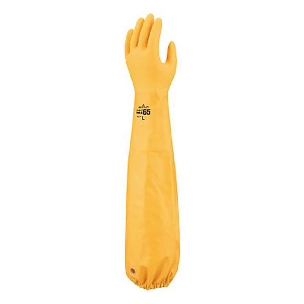 ショーワグローブ ニトローブ(TYPEーR65) イエロー L 774-YEL-L 1双(ご注文単位1双)【直送品】
