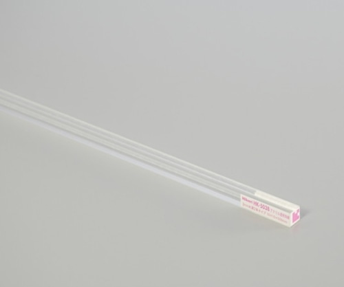 光 アクリル透明角棒 3mm用溝2本タイプ HK-503B 1個(ご注文単位1個)【直送品】