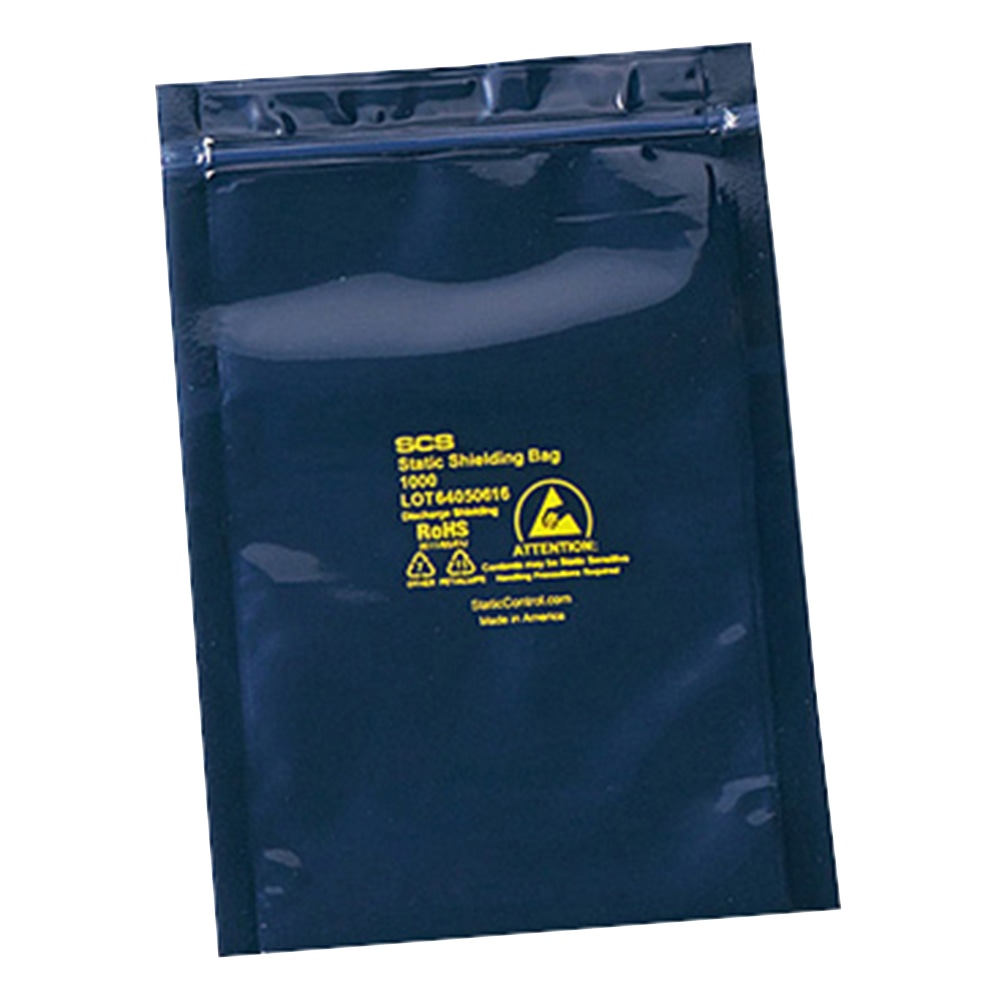 アズワン ESDシールドバッグ（4層タイプ） ジッパー付き 50×80×0.076 1箱（100枚入）　295ST203 1箱（ご注文単位1箱）【直送品】