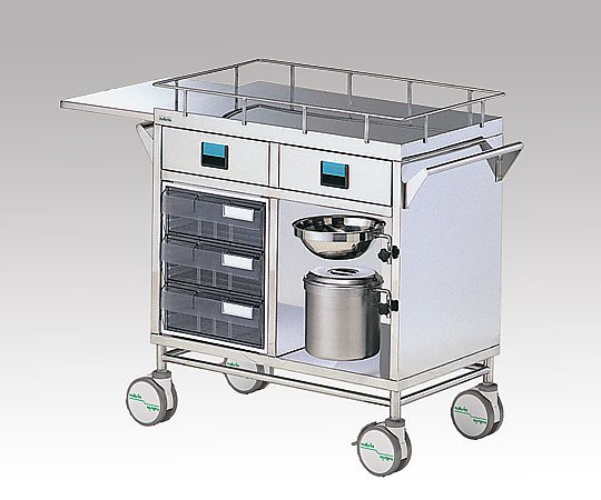 ナビス(アズワン) 繃帯交換車 750×450×880mm BC-3000 1台(ご注文単位1台)【直送品】