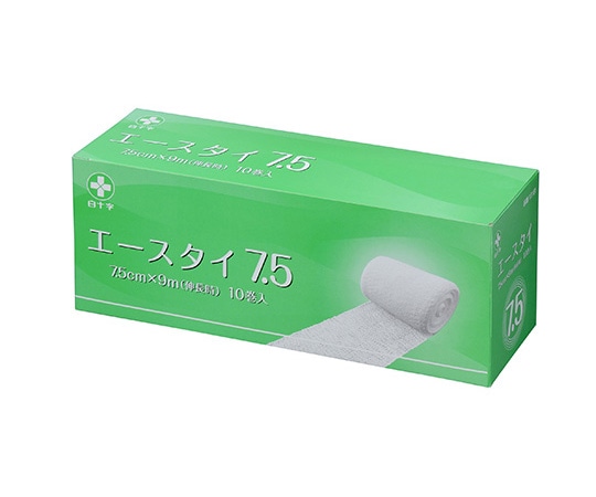 白十字 エースタイ 7.5cm×9m 10巻入 13178 1ケース(ご注文単位1ケース)【直送品】