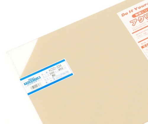 光 アクリルキャスト板 300×450×3mm 透明 AC00-334 1枚(ご注文単位1枚)【直送品】