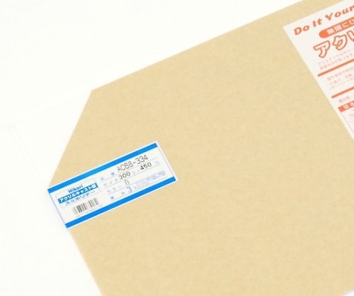 光 アクリルキャスト板 300×450×3mm 白 AC68-334 1枚(ご注文単位1枚)【直送品】