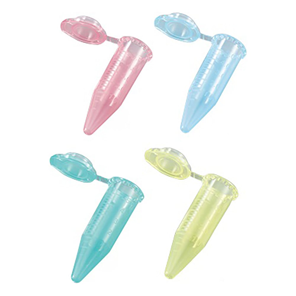 アズワン 5mL遠心チューブ (赤・青・緑・黄) 未滅菌 50個/袋×4色×5箱 1410-09 1箱(ご注文単位1箱)【直送品】