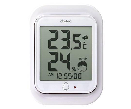 ドリテック デジタル温湿度計「ルーモ」 ホワイト O-293WT 1個(ご注文単位1個)【直送品】