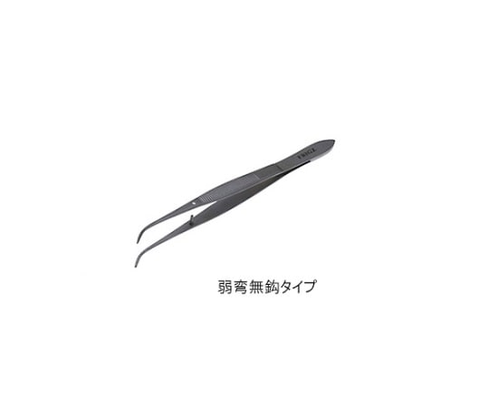 日本フリッツメディコ デリケート ピンセット 10cm 弱弯 無鈎　A049-0737 1本（ご注文単位1本）【直送品】