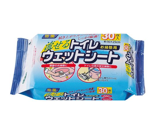アズマ工業 トイレ用ウェットシート 1袋（30枚入）　SQ058 1袋（ご注文単位1袋）【直送品】