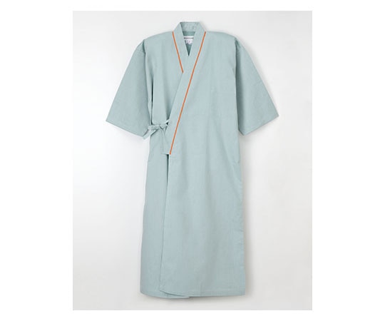 ナガイレーベン ゆかた型患者衣 グリーン(男女兼用) LL SG-1440 1枚(ご注文単位1枚)【直送品】