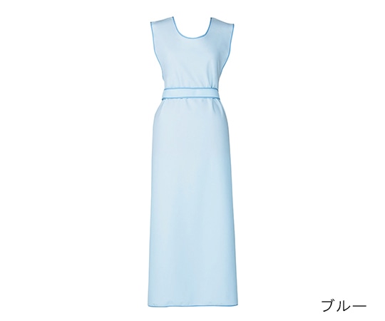 亀屋 防水入浴介助用エプロン Lフリー・ブルー　100-47 1個（ご注文単位1個）【直送品】