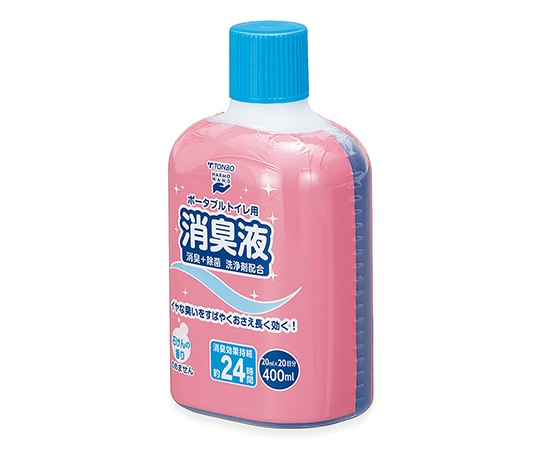 新輝合成 ポータブルトイレ用消臭液　石けんの香り　400mL　24本入　 1箱（ご注文単位1箱）【直送品】