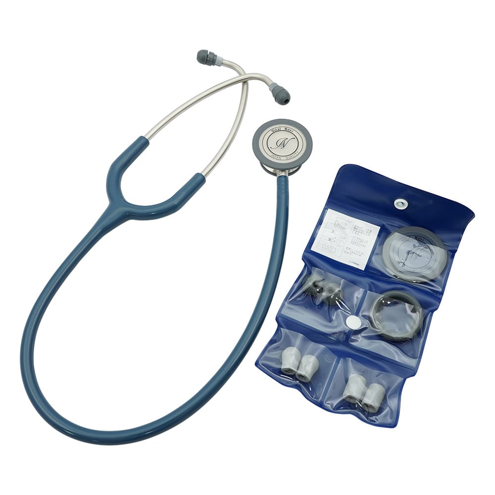 ナビス(アズワン) バイタルナビ聴診器(サスペンデッド) ネイビーブルー NB 1個(ご注文単位1個)【直送品】
