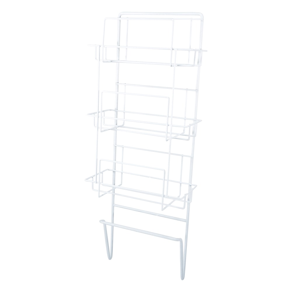 ナビス(アズワン) ボックスホルダー 横置き3段 手すり型 277×131×722mm 1個(ご注文単位1個)【直送品】