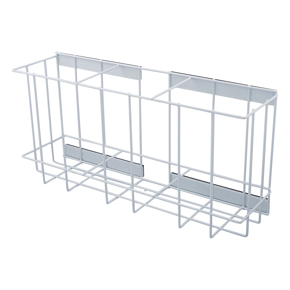 ナビス(アズワン) ボックスホルダー 縦置き3段 マグネット型 478×129×231mm 1個(ご注文単位1個)【直送品】