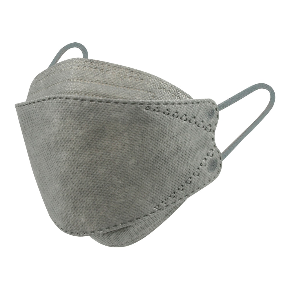 富士 口元空間広々マスク ダークグレー 20枚入 1箱(ご注文単位1箱)【直送品】