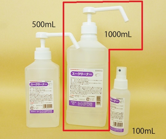 ユーアイ化成 手指殺菌消毒用速乾性アルコール ユークリーナー 1000mL　3978 1本（ご注文単位1本）【直送品】