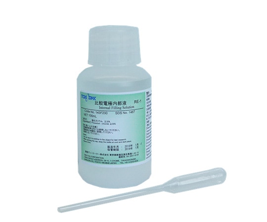 東亜ディーケーケー 比較電極内部液 RE-1 100mL 143F230 1本(ご注文単位1本)【直送品】