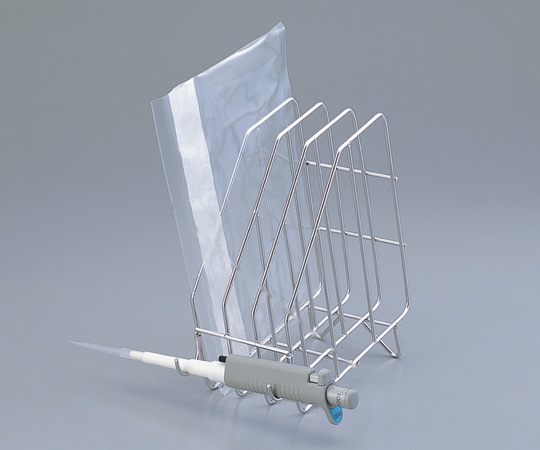 アズワン バッグスタンド 3枚用 ピペット置き付 Pタイプ 1個(ご注文単位1個)【直送品】