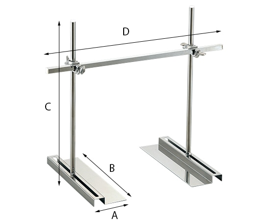 ヤマナカ ヒータースタンド 角型スタンド・ワイドタイプ WB400 W800 1個(ご注文単位1個)【直送品】