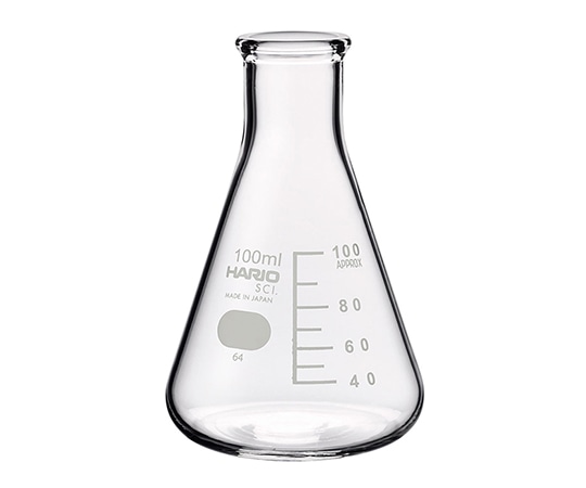 HARIO 三角フラスコ(目安目盛付き) 100mL SF-100 1個(ご注文単位1個)【直送品】