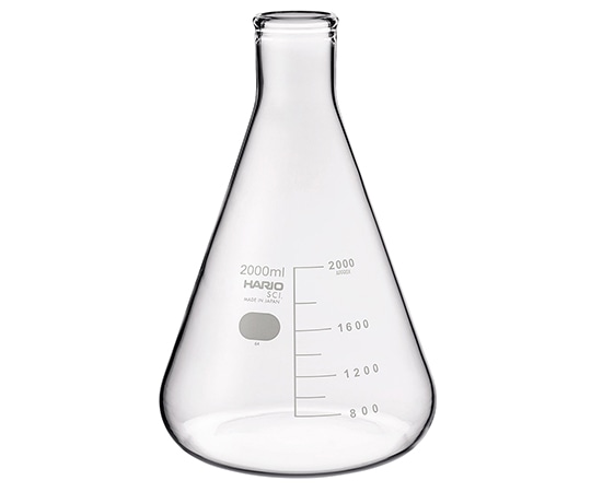 HARIO 三角フラスコ(目安目盛付き) 2000mL SF-2L 1個(ご注文単位1個)【直送品】