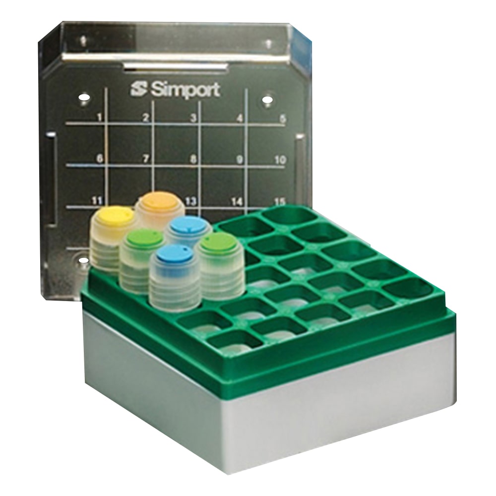 Simport クライオストレージボックス Cryostore(TM) 緑 8個入 T314-225G 1パック(ご注文単位1パック)【直送品】