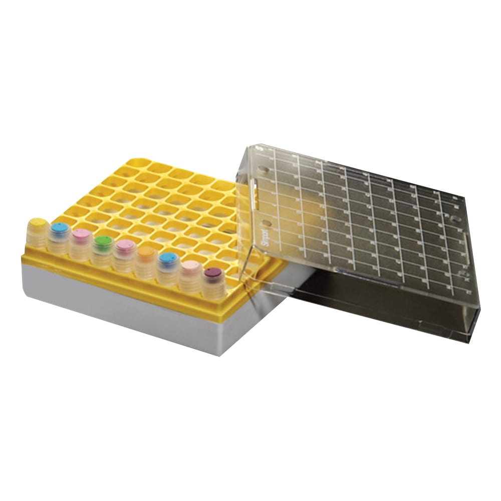 Simport クライオストレージボックス Cryostore(TM) 黄 4個入 T314-281Y 1パック(ご注文単位1パック)【直送品】