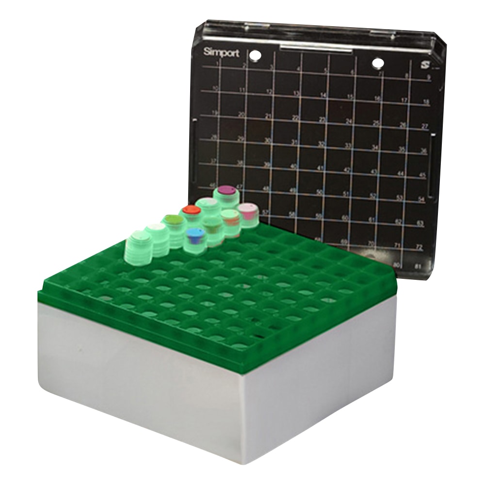 Simport クライオストレージボックス Cryostore(TM) 緑 3個入 T314-481G 1パック(ご注文単位1パック)【直送品】