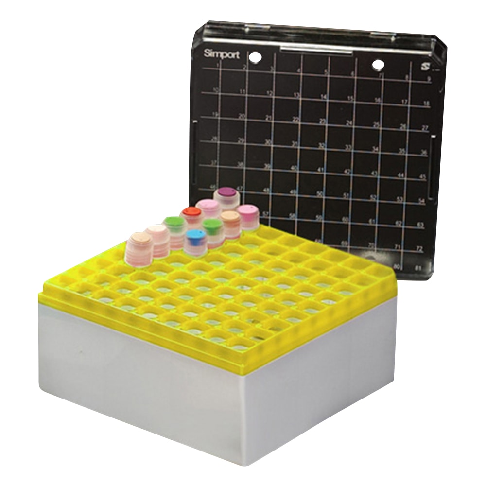 Simport クライオストレージボックス Cryostore(TM) 黄 3個入 T314-481Y 1パック(ご注文単位1パック)【直送品】