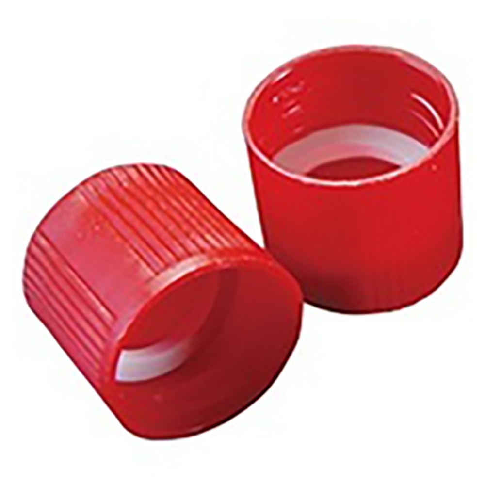 Simport サンプルチューブ(外ネジ)用キャップ 赤 1000個入 T502R 1袋(ご注文単位1袋)【直送品】