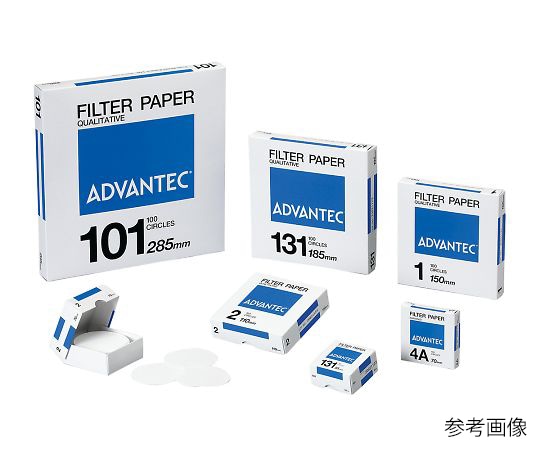 ADVANTEC 硬質濾紙　No.4A　100枚入　01411110 1箱（ご注文単位1箱）【直送品】