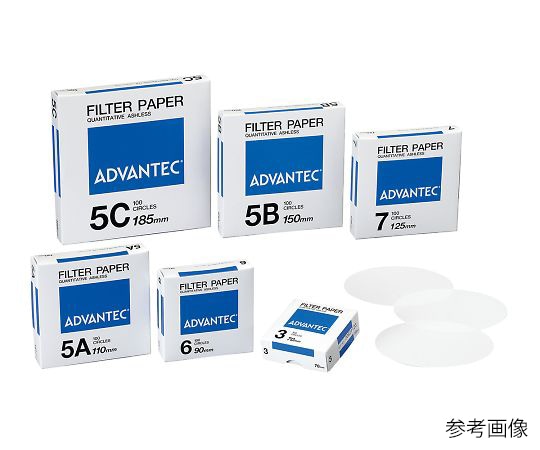 ADVANTEC 定量濾紙　No.5C　100枚入　01531043 1箱（ご注文単位1箱）【直送品】