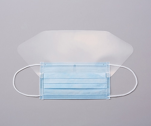 ハクゾウメディカル シールド付フェイスマスクCE 1箱(50枚入) 3087651 1箱(ご注文単位1箱)【直送品】