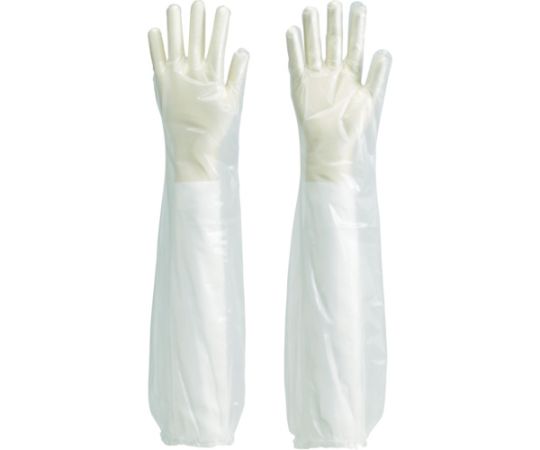 トラスコ中山 使い捨てポリエチレンロング手袋 (30枚入) TPL-60 1箱(ご注文単位1箱)【直送品】