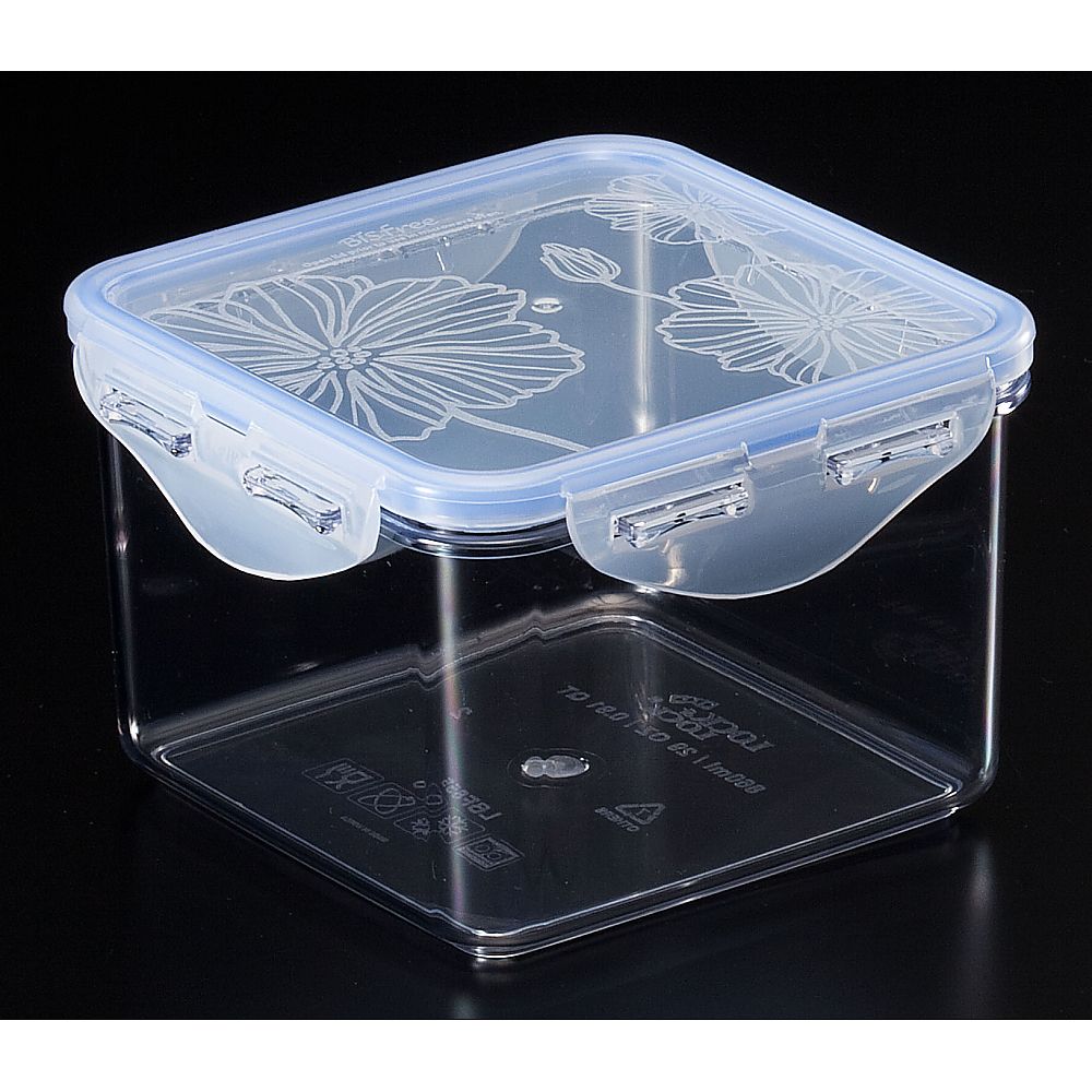 ロック&ロック L&L ビスフリーコンテナ スクエア 深型 0.86L LBF855 1個(ご注文単位1個)【直送品】