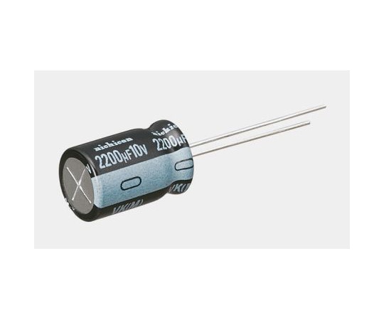 ニチコン アルミ電解コンデンサ 470μF 35V dc 1袋（5個入）　UVK1V471MPD 1袋（ご注文単位1袋）【直送品】