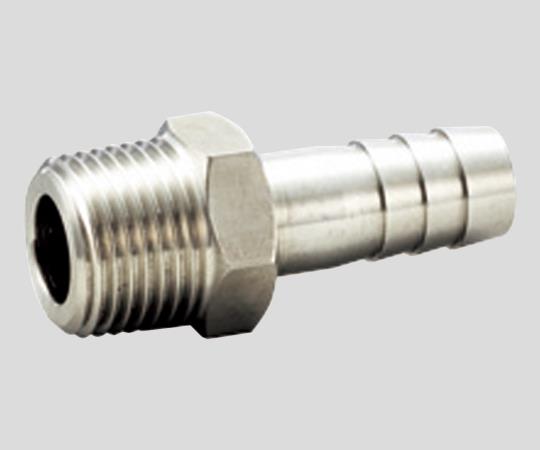 フローバル SUS304製ホースニップル 1/4×8 VHN-0208 1個(ご注文単位1個)【直送品】