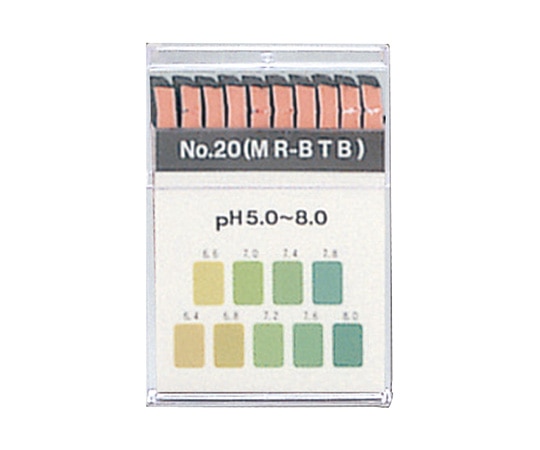 ADVANTEC pH試験紙 ブックタイプ No.20 1箱（20枚×10個入）　07010110 1箱（ご注文単位1箱）【直送品】