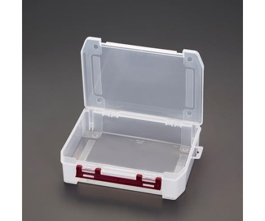 エスコ 255x190x 60mm パーツケース(仕切板無) EA508ME-6 1個(ご注文単位1個)【直送品】