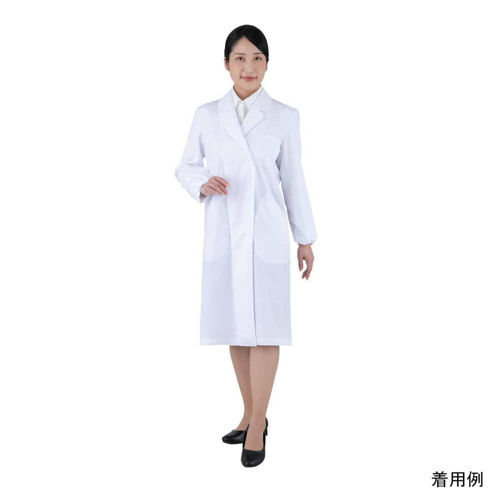 アズワン アズラボ白衣　ダブル(女性用)　L　AL-FW 1枚（ご注文単位1枚）【直送品】