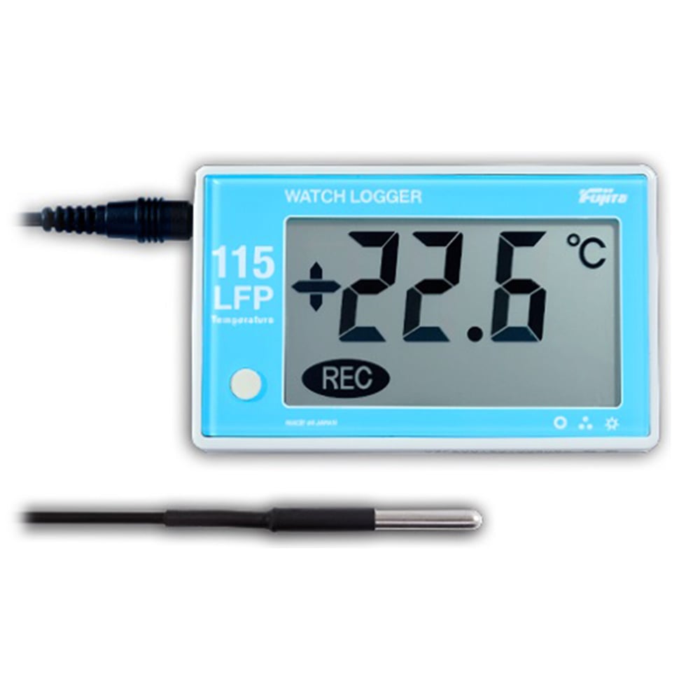 アズワン フリーザー用データロガー 本体・温度センサー外付型 KT-115LFP 1個(ご注文単位1個)【直送品】