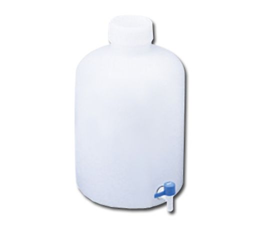 ニッコー・ハンセン レバーコック付瓶 広口丸型 50L 1個 1036-08 1本(ご注文単位1本)【直送品】