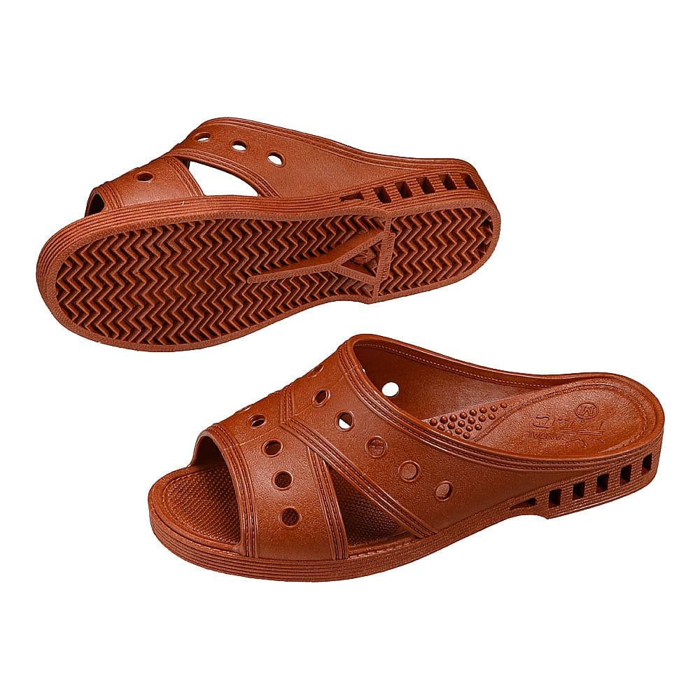 ニシベケミカル 抗菌衛生紳士サンダル ダンヒル M ブラウン No.510 1足(ご注文単位1足)【直送品】