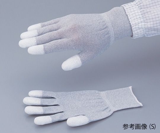 アズワン PUコート導電手袋(指先コート) 5双入 M 1袋(ご注文単位1袋)【直送品】