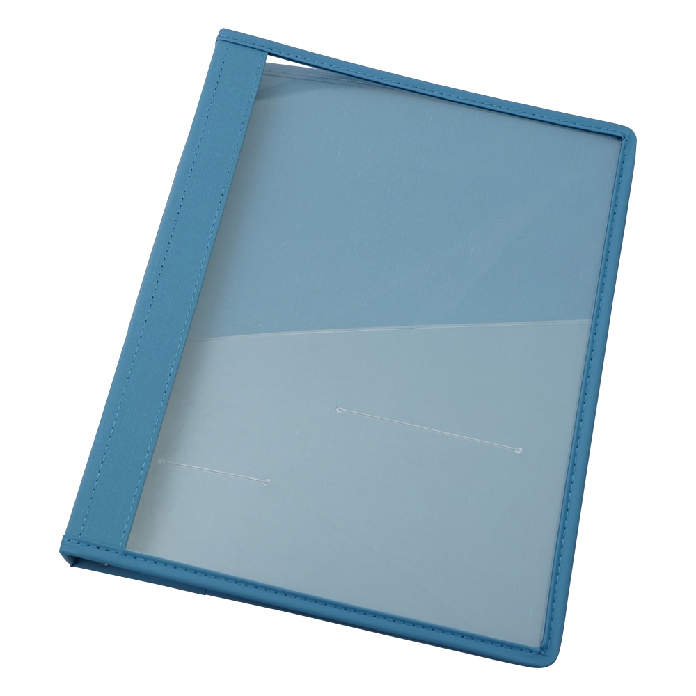 アズワン カルテブック X型・30穴 ブルー 背幅30mm NSC-430-30 1冊(ご注文単位1冊)【直送品】