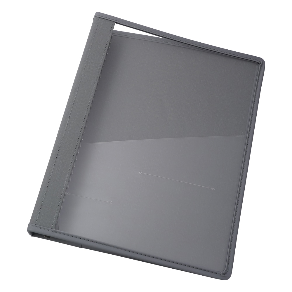 アズワン カルテブック X型・30穴 グレー 背幅40mm NSC-440-30 1冊(ご注文単位1冊)【直送品】