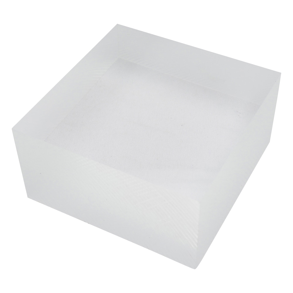 アズワン アクリル板 (透明厚板) 100×100mm 板厚50mm 1枚(ご注文単位1枚)【直送品】